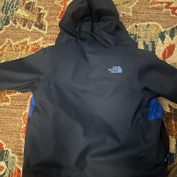 Kids Blue Black North Face Winter Jacket Coat Size XXS - Picture 2 of 7